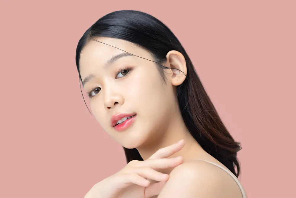 Woman's face after Ultherapy treatment